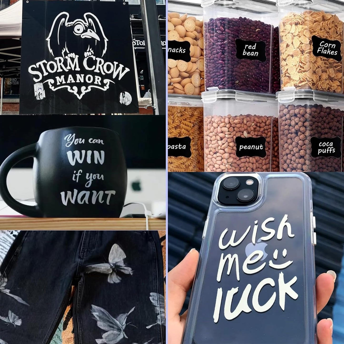 SFAIH White Paint Markers Paint Pens - 12 Pack Acrylic Permanent Marker for Rock Painting, Wood, Metal, Fabric, Plastic, Canvas, Glass, Ceramic, Art Projects, 2-3MM Medium Tip & 0.7mm Extra Fine Tip