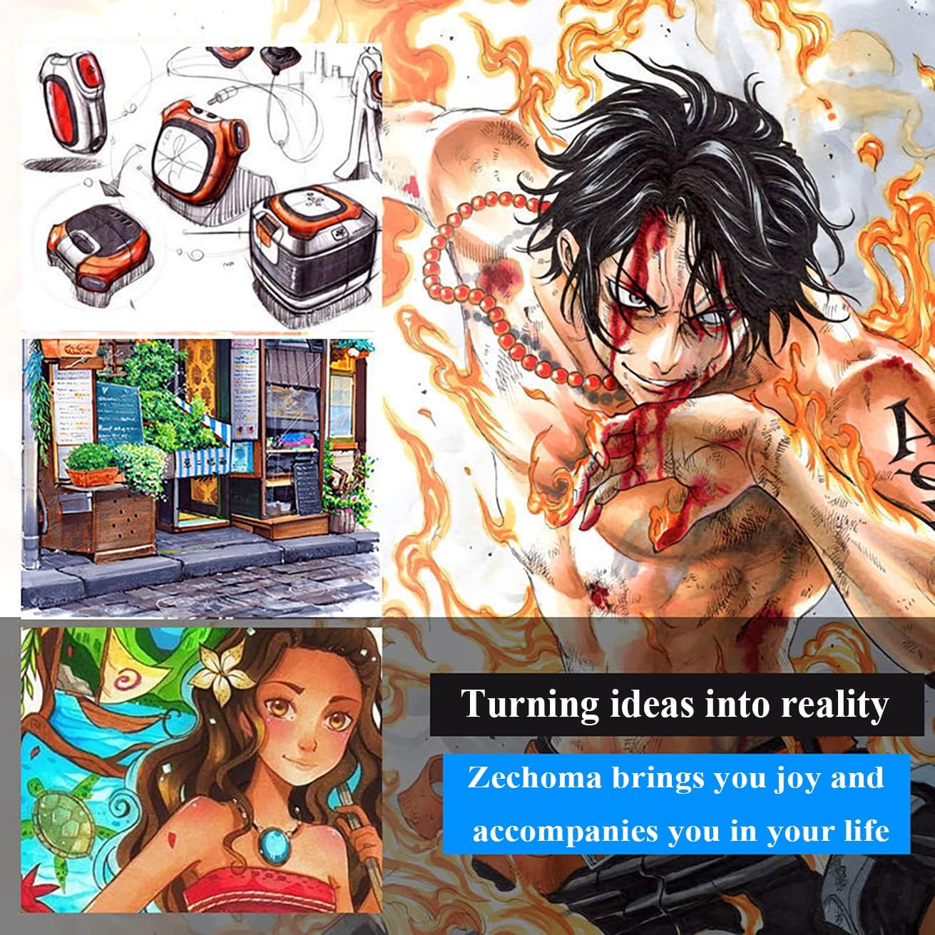 262 Colors Alcohol Markers Artist Drawing Art Dual Tip Markers Perfect for Kids Boys Girls Students Adult