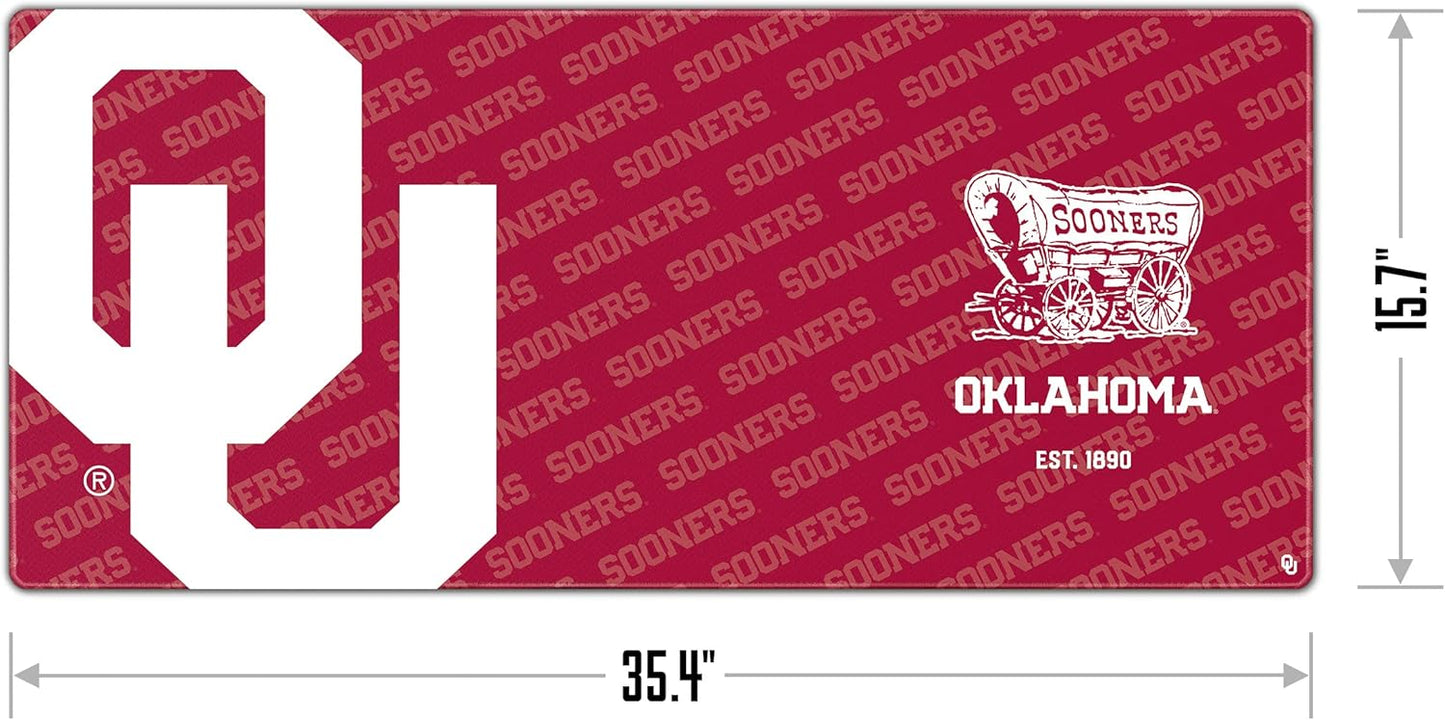 YouTheFan NCAA Oklahoma Sooners Logo Series Desk Pad