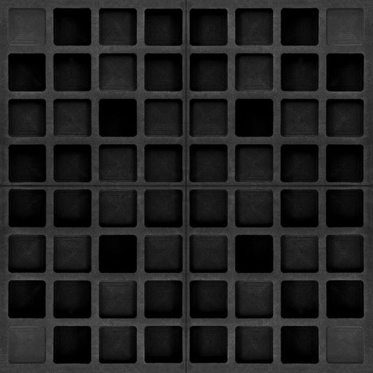 4pcs EVA Acoustic Diffusers 12"x12"x2" (Total 24"x24"x2"), Waffle Style Sound Diffuser Panels for Home Studio and Wall Art, QRD Room Acoustic Treatment (Black)