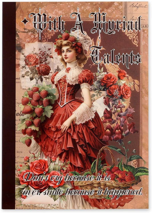 Vintage Ephemera Sticker Book 480 Pre Cut Washi Stickers for Journaling Junk Journal Sticker Book Scrapbooking Supplies Bullet Journal Supplies