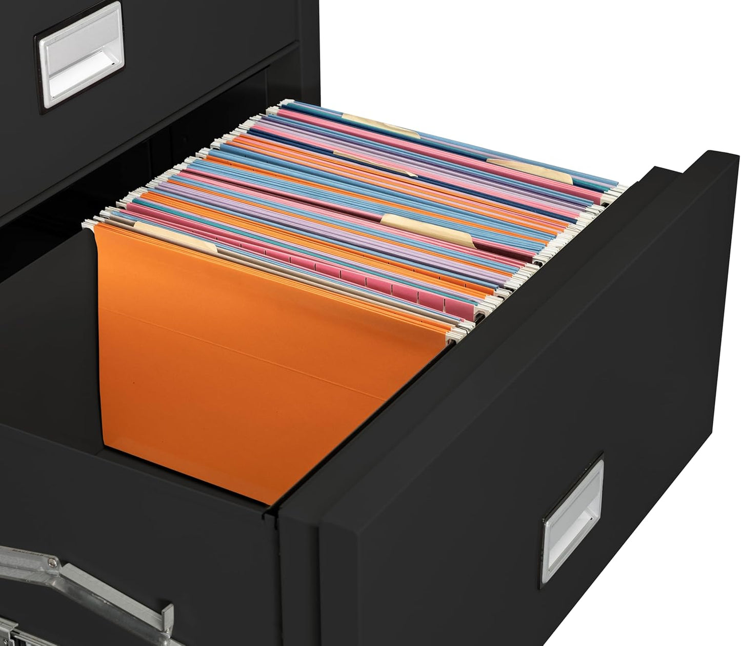 31 inch Wide 3-Drawer Lateral Fireproof File Cabinet – Legal and Letter Size Filing – Key Lock – Water Resistant – Fire Safe and Impact Rated – Black Finish – Model LAT3W31B