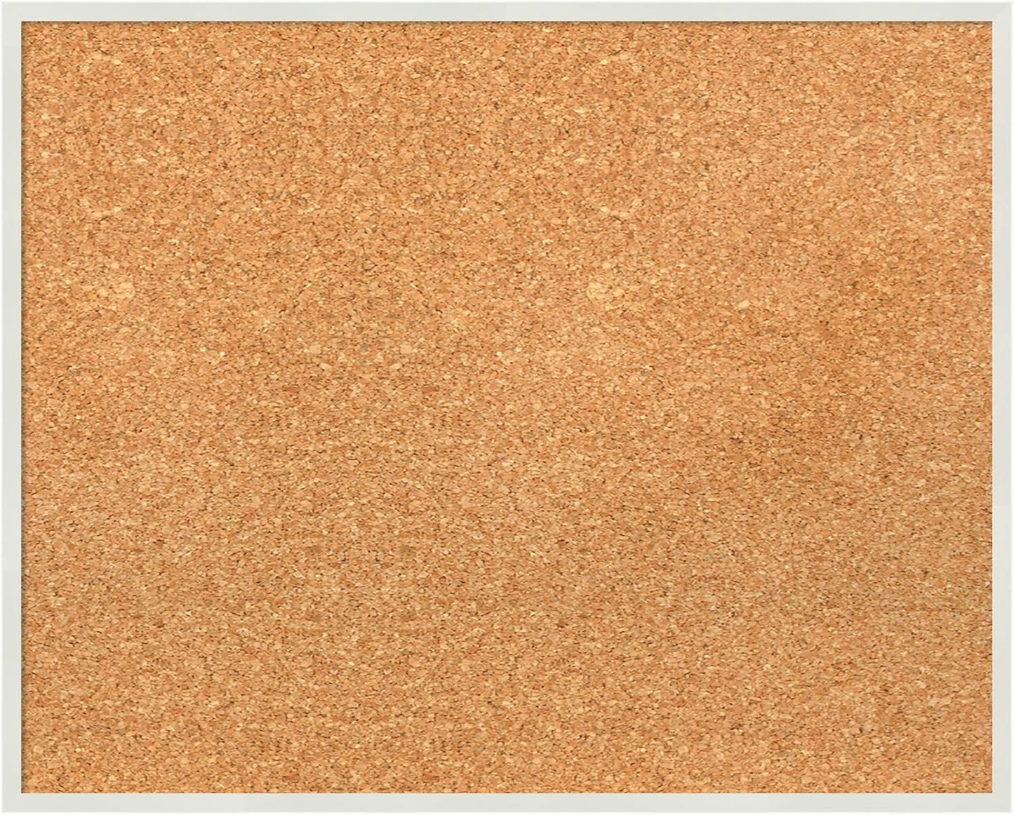 Amanti Art Natural Cork Board for Wall, 17x21 Vision Board with White Frame, Small Corkboard Office Decor for Home Organization, Modern Corkboard Pinboard to Display Items for Home Organization in