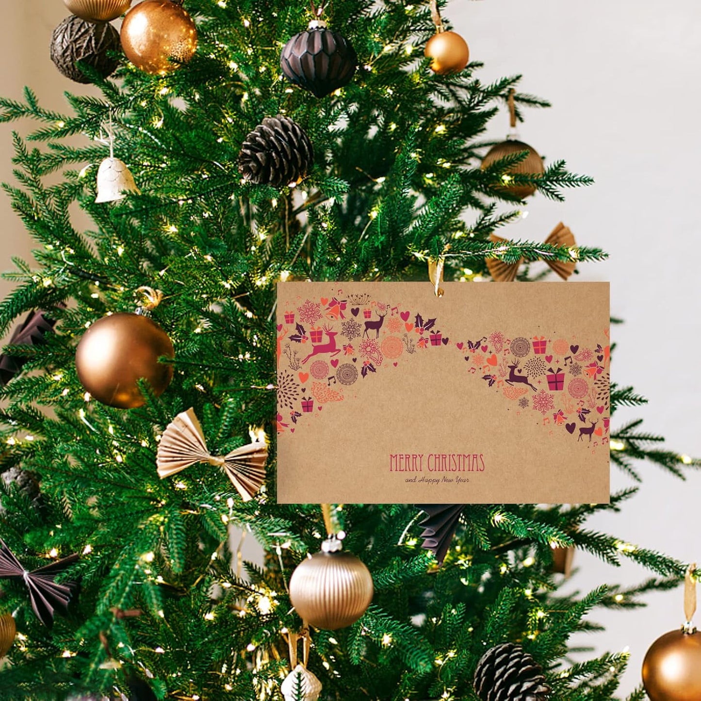 Brown Craft Cardstock 4x6 Blank Cards，Goefun 100 Pack 80lb Unruled Index Cards for Invitations, Business, Greetings, DIY