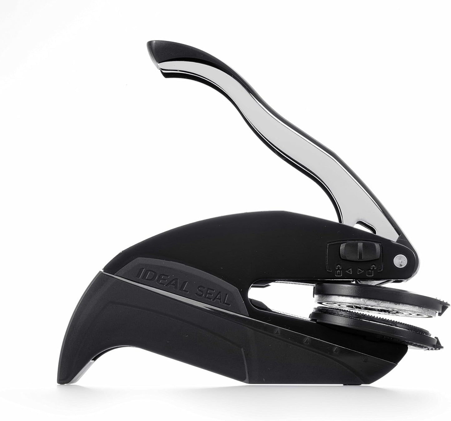 Custom Monogram Address Embosser - Personalized Round Seal with 50 Gold Seal Labels - Style EM024