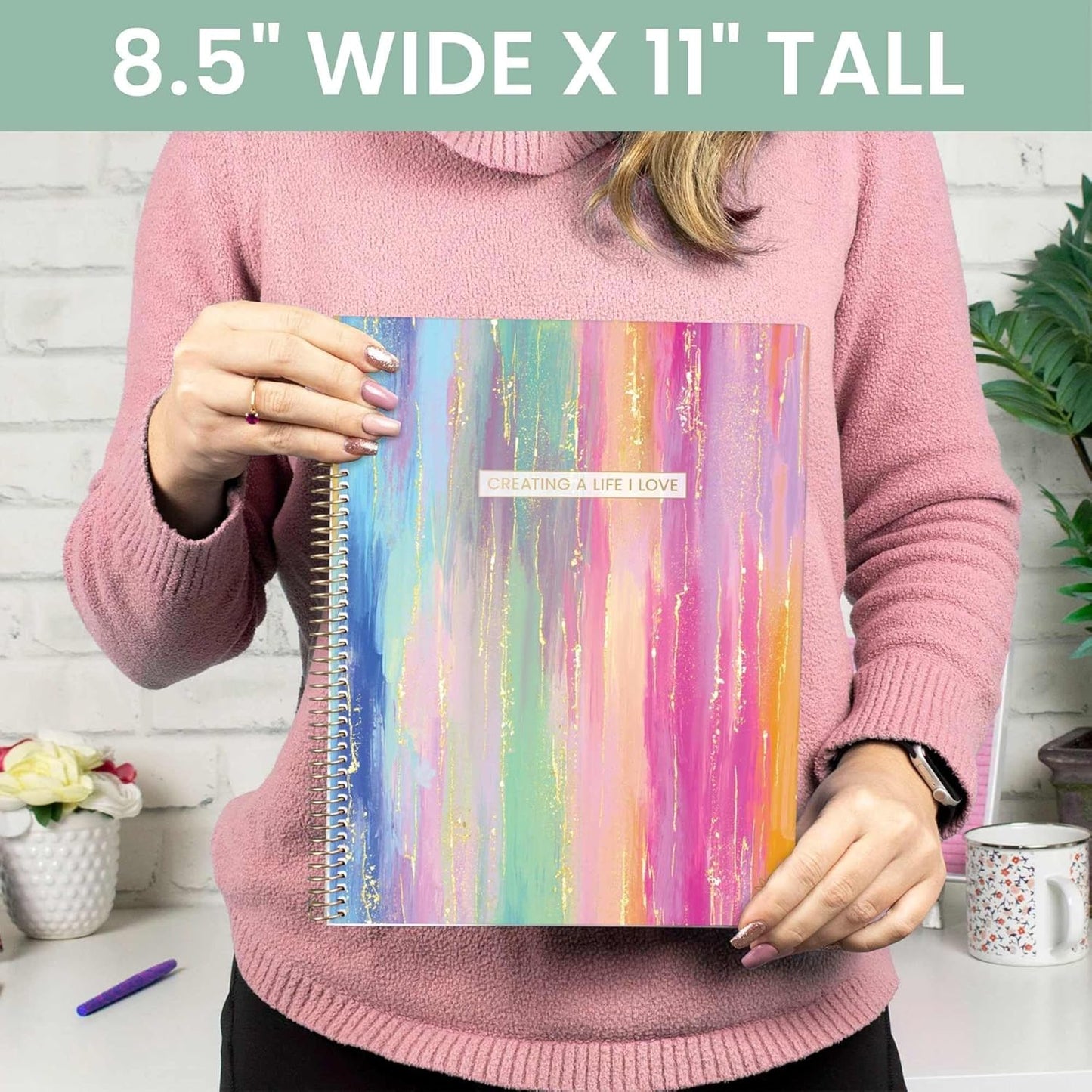 bloom daily planners 2025-2026 (8.5" x 11") Academic Year Daily Planner (July 2025 - July 2026) - Weekly & Monthly Dated Agenda Organizer with Stickers & Tabs - Creating A Life I Love