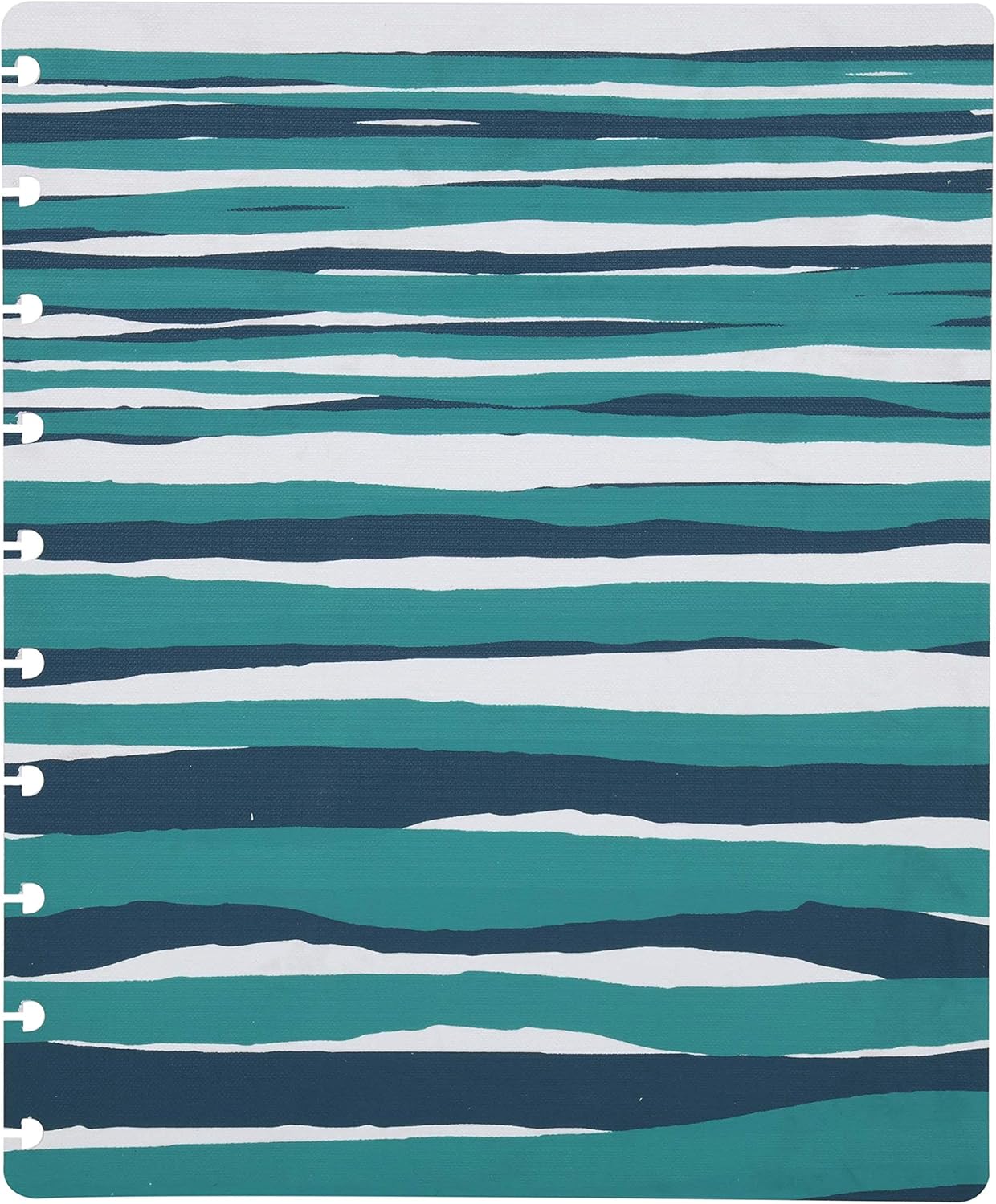 Talia Discbound Notebooks, Planner, Customizable, (yHorizon w/Silver Discs, Midsize (7.5in x 9.75in))