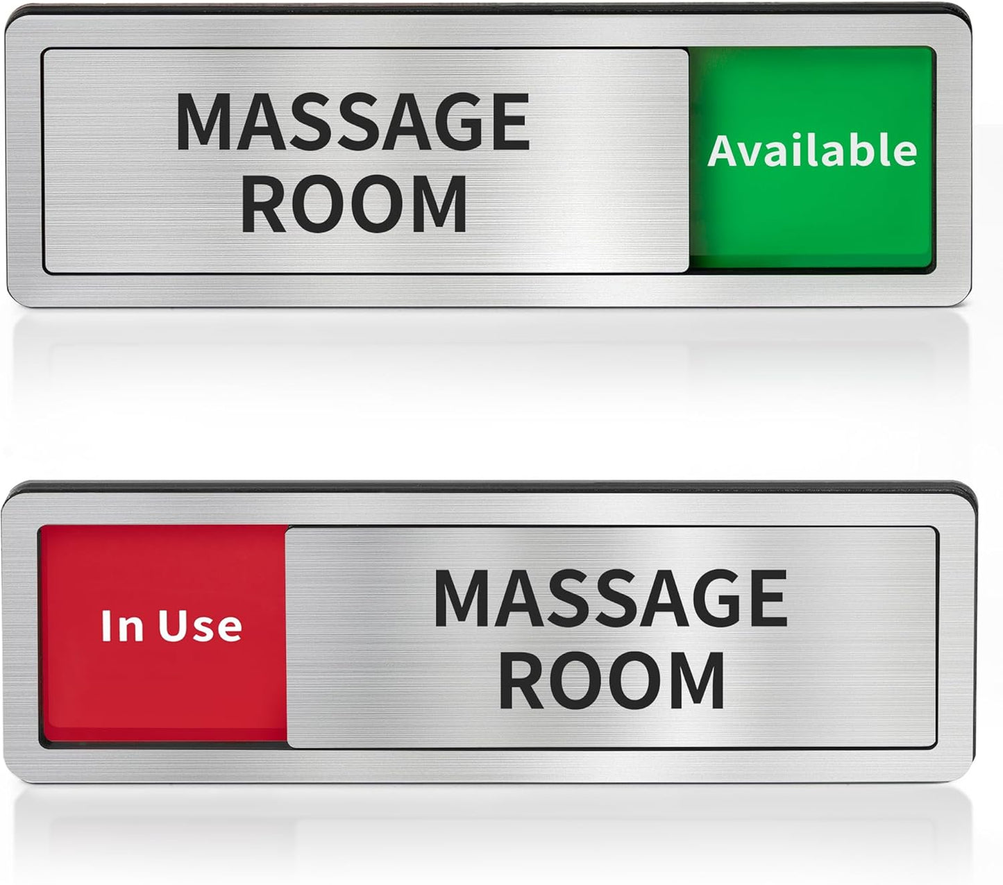 Massage Room Door Sign,Do Not Disturb- Spa Room In Use/Available Slider Sign for Wellness & Health Centers Business Vacant Occupied Privacy Spa Decor