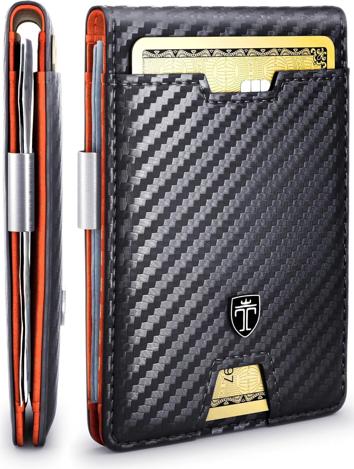 TRAVANDO Mens Wallet with Money Clip AUSTIN RFID Blocking Bifold Credit Card Holder for Men with Gift Box