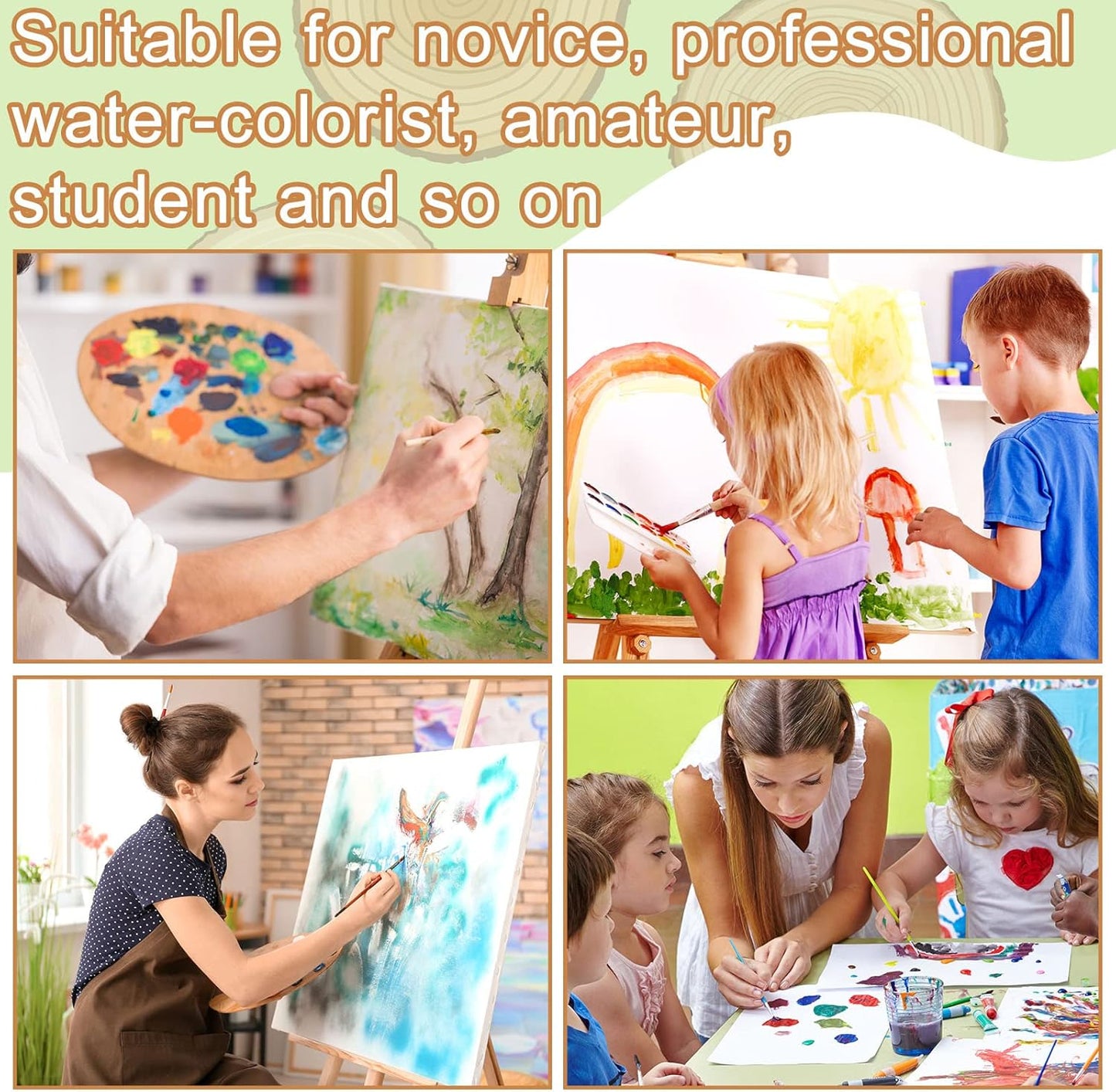 TaoBary 300 Pcs Watercolor Paper Sheet Bulk White Cold Press Paper Pack 110 lb 230 GSM Sketch Painting Watercolor Pad for Watercolorist Beginning Artists Adults Drawing Craft(8.5 x 11.5 Inch,230 GSM)