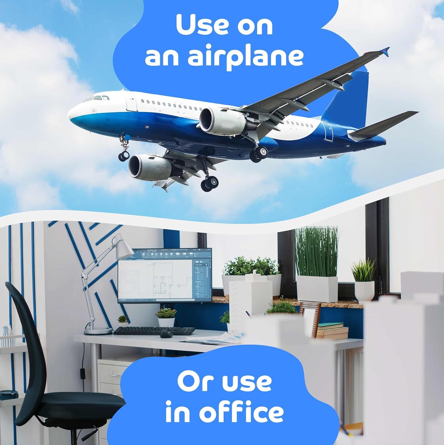 Portable Airplane Foot Hammock for Plane Travel with Memory Foam & Hardboard for No Feet or Leg Clashing - Long Flight Air Travel Essentials to Relax Feet Rest Flying Overseas by Beswalt (Pink)