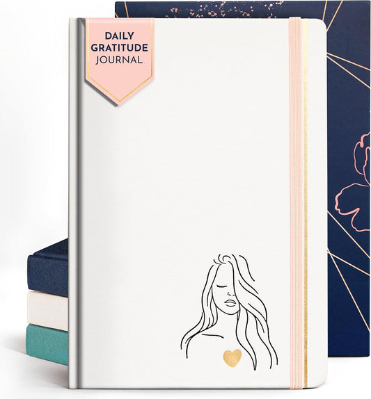 RYVE Daily Gratitude Journal for Women: 6-Month Guided Positivity & Wellness Journal with Prompts - Affirmation, Mindfulness, Self Help & Reflection, Gratitude Journal Notebook, Manifestation Journal