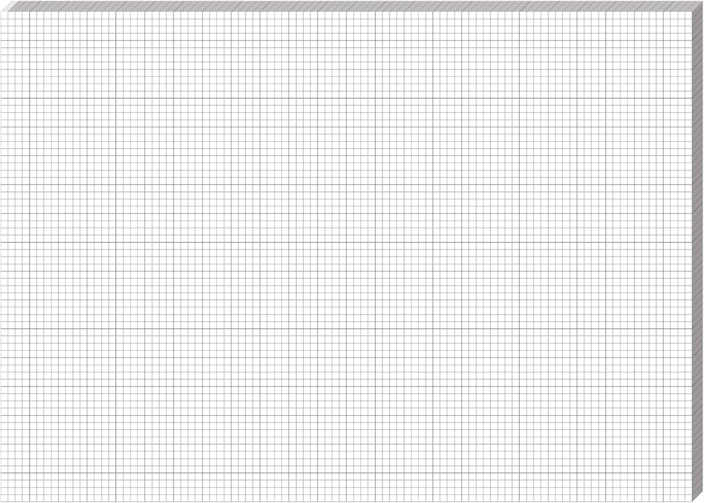 25 Sheet Graph Paper Pad 24" x 17" Large Graph 1" and 1/4" Ruled Grid Paper for Engineer Architect Designer Mathematician Draftsmen Sketch House Commercial Building Plan Drafting(White)