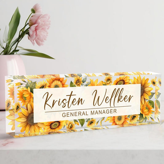 Name Plate for Desk, Custom Office Desk Decor The Office Gifts for Women Men, Employee Appreciation Gifts for Boss, Manager, Teacher, Nurse