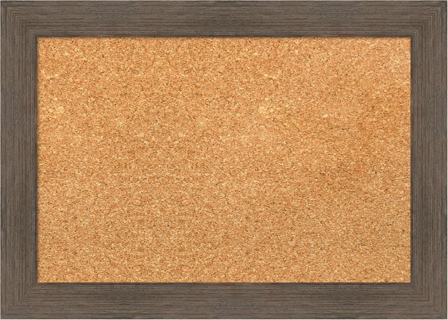 Amanti Art Natural Cork Board for Wall, 15x21 Vision Board with Brown Wood Frame, Small Corkboard Office Decor for Home Organization, Country Rustic Corkboard Pinboard to Display Items for Home