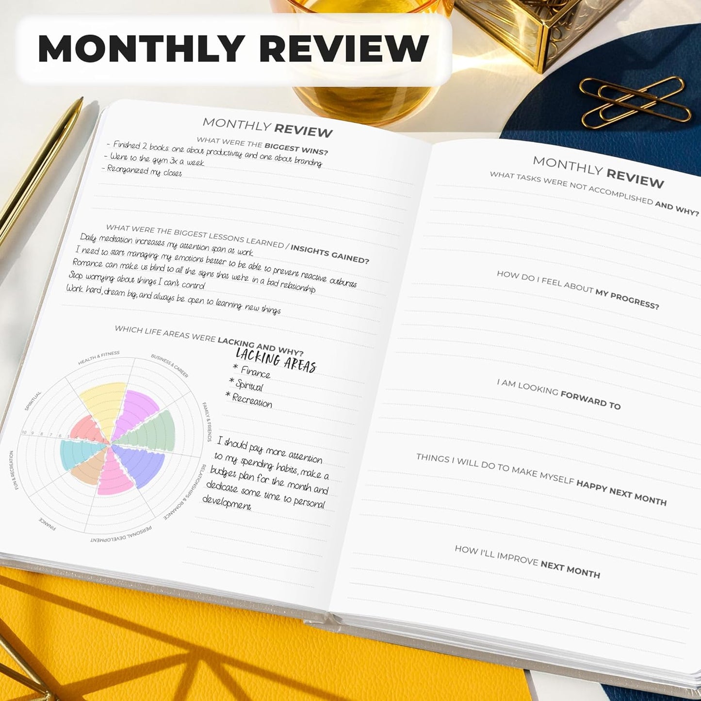 Clever Fox Planner Premium Edition – Undated Luxurious Weekly & Monthly Planner to Increase Productivity and Hit Your Goals – Organizer – Start Anytime, A5, Lasts 1 Year, Pearl (Weekly)