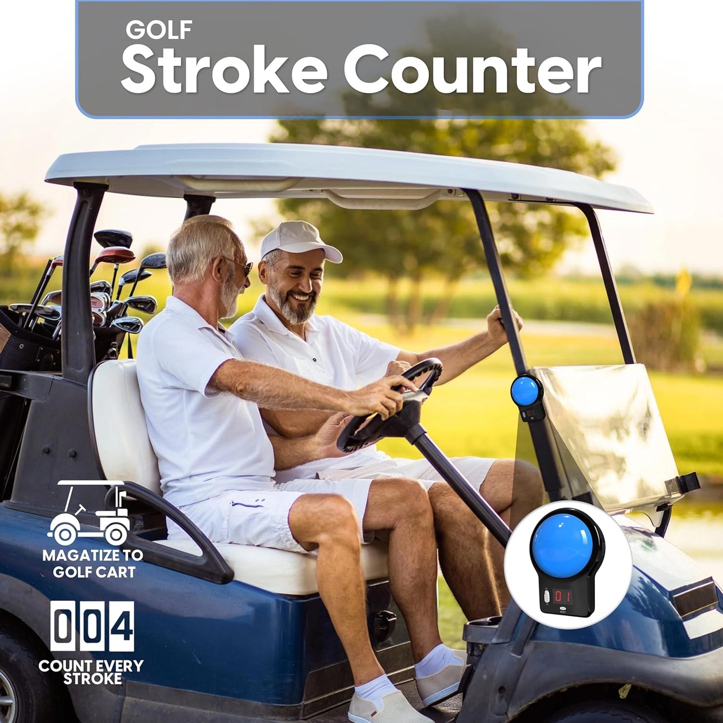 Large Digital Counter with Magnetic Back | Perfect as a Workout, Golf, Pitch, Lap, Warehouse or People Counter | Magnetic, Portable, Compact, Quiet & Discrete