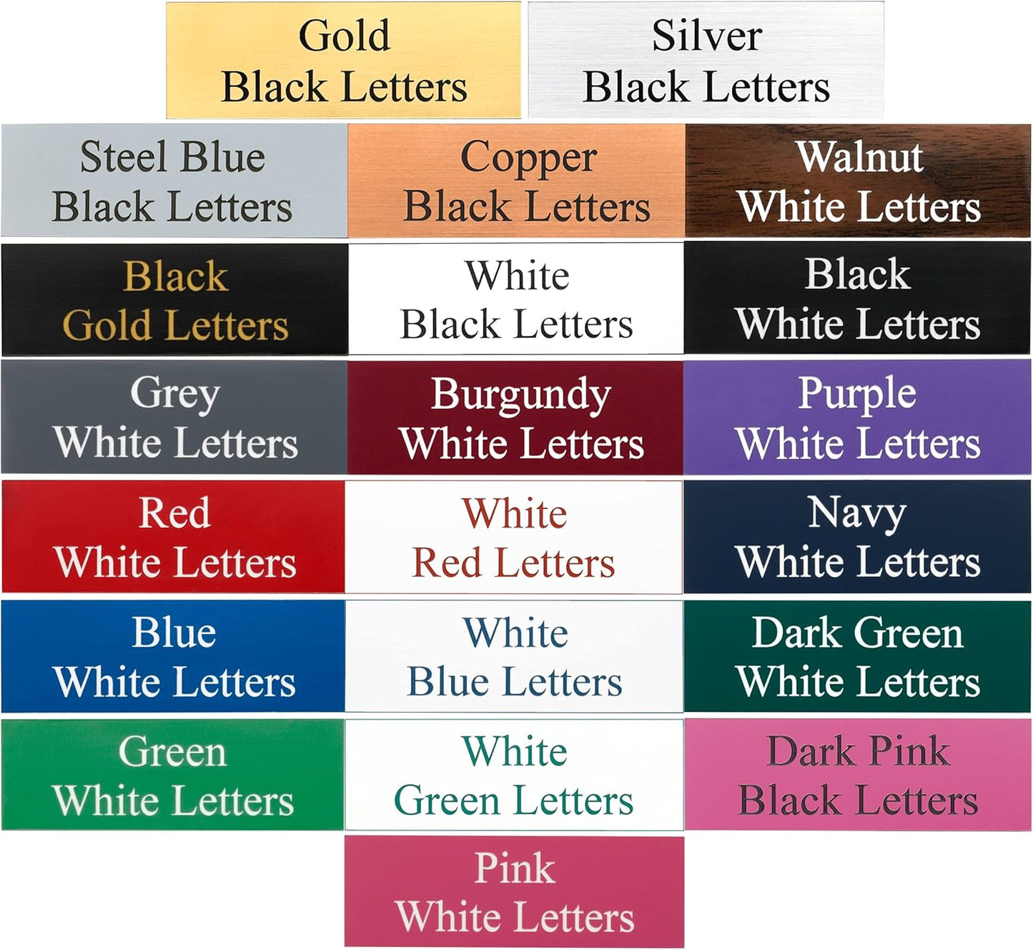 Office Desk Name Plate or Wall/Door Sign - 2x8 or 2x10 - Laser Engraved Sign - CUSTOMIZE. Holder available. Available in 21 colors and 17 fonts. Great gift idea - 1 Tag