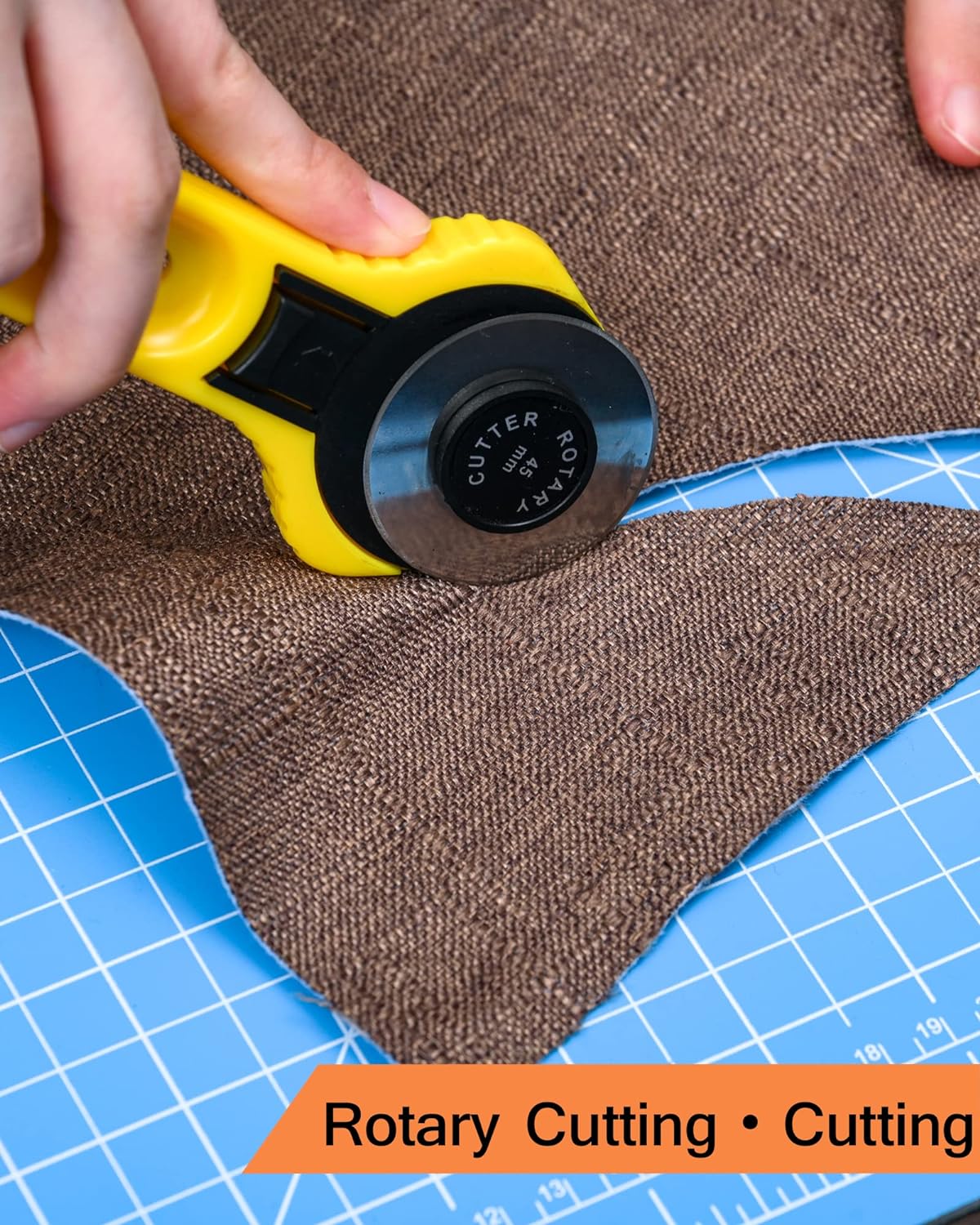 Density-upgraded 9"x12" Self Healing Cutting Mat, Idemeet Rotary Sewing Mat for Crafts, 5-Ply Blade Table Protector Cut Board for Fabric Leather Cutting Quilting Modeling Hobby Project, A4, Blue