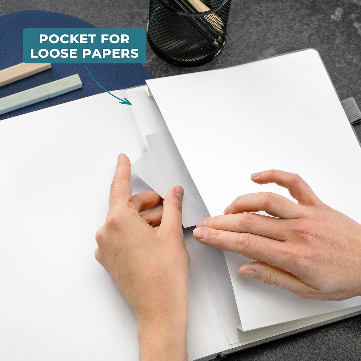 Clever Fox Engineering Notebook – Hardcover Grid Notebook with Numbered Pages, Table of Contents – Patent, Lab & Invention Journal for Engineers & STEM (Gray)