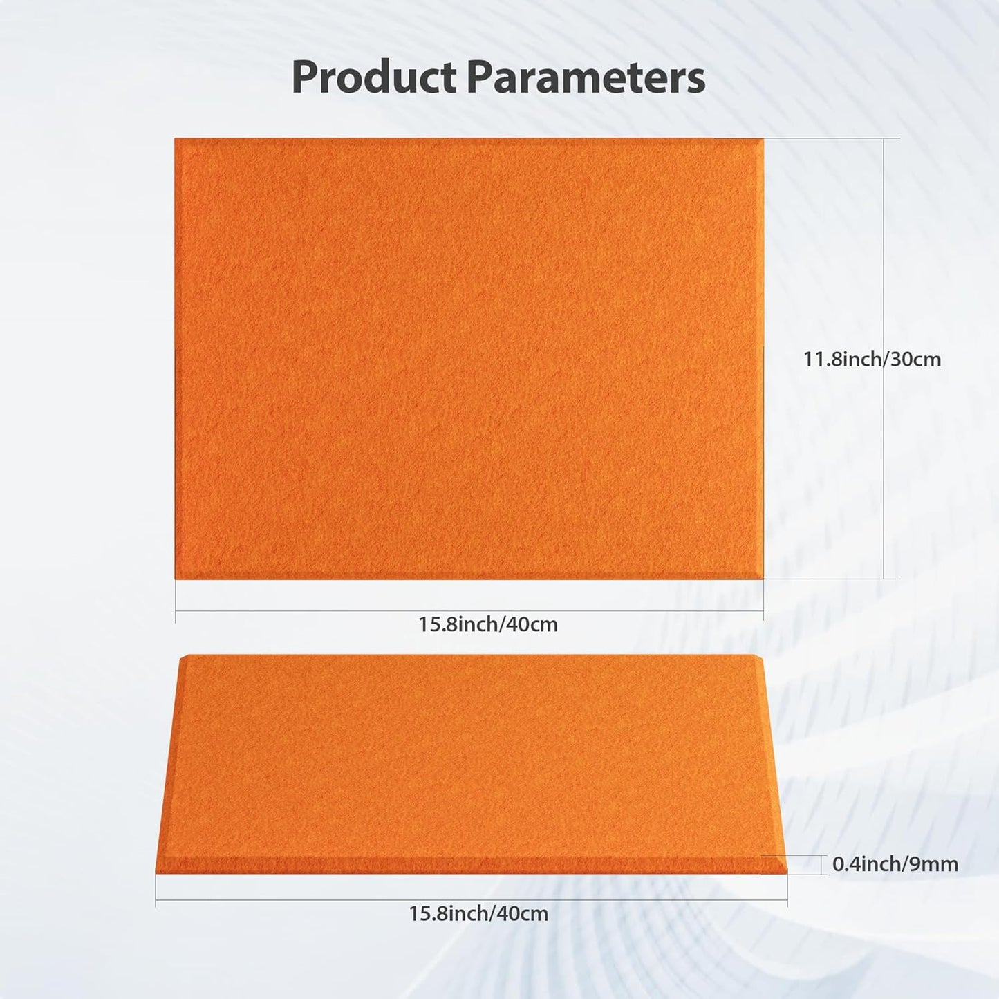 12 Pack Acoustic Panels Self Adhesive Sound Proof Foam, High Density Sound Acoustic Panel, 16X12X0.4 Inch 4:3 Rectangle Panels in Home, Office, Reccording Room, Studio, more(Orange-Red)