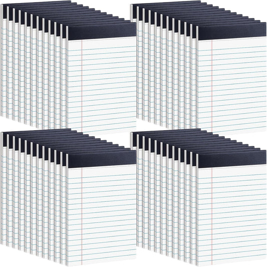 48 Pack Legal Pads Bulk,8.5 x 11 Inch White Notepad, Note Pads College Ruled Perforated Memo Pad for Work Study Daily Note Taking List, Lined Writing Pads Memo Refills Notepads for Office Home School