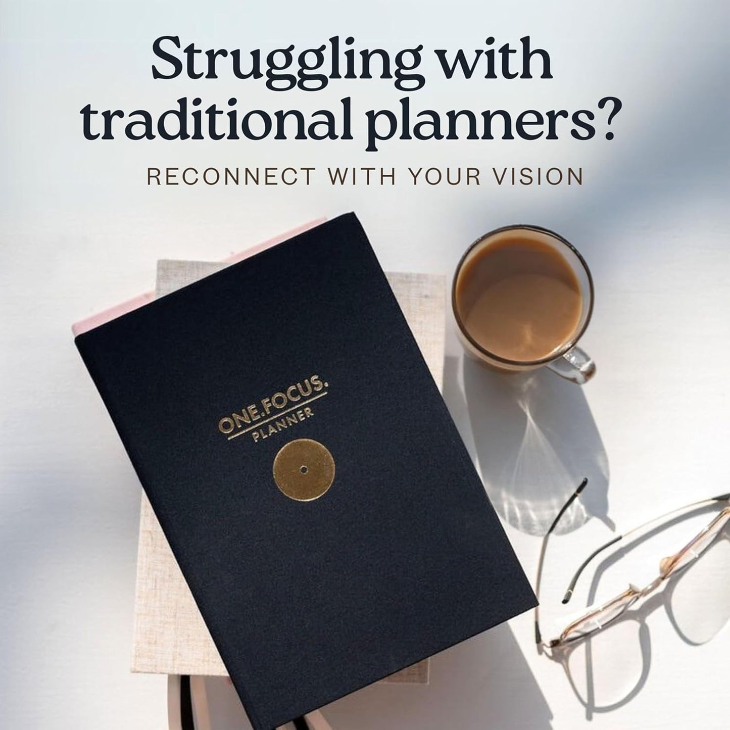 One Focus ADHD Daily Planner: 90-Day Undated Productivity Journal, Anxiety Relief, Mindfulness, Goal Setting, Gratitude, and Habit Tracking – Perfect for Busy Professionals, Neurodivergent Adults & Daily Productivity, A5, Black