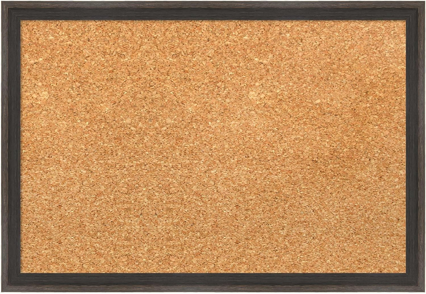 Amanti Art Natural Cork Board for Wall, 13x19 Vision Board with Brown Wood Frame, Small Corkboard Office Decor for Home Organization, Casual Corkboard Pinboard to Display Items for Home Organization