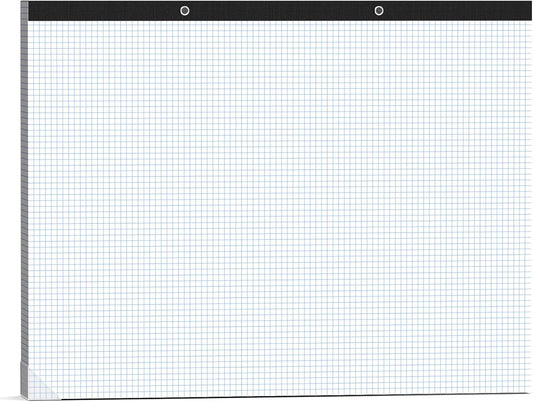 Large Graph Paper 22x17, 50 Sheets Large Engineering Graph Paper 22'' x 17'', 4x4, 100GSM Large Grid Paper Pad with Sturdy Back, Blueprint Sketching, Perforated Drafting Pad for Designer School Office