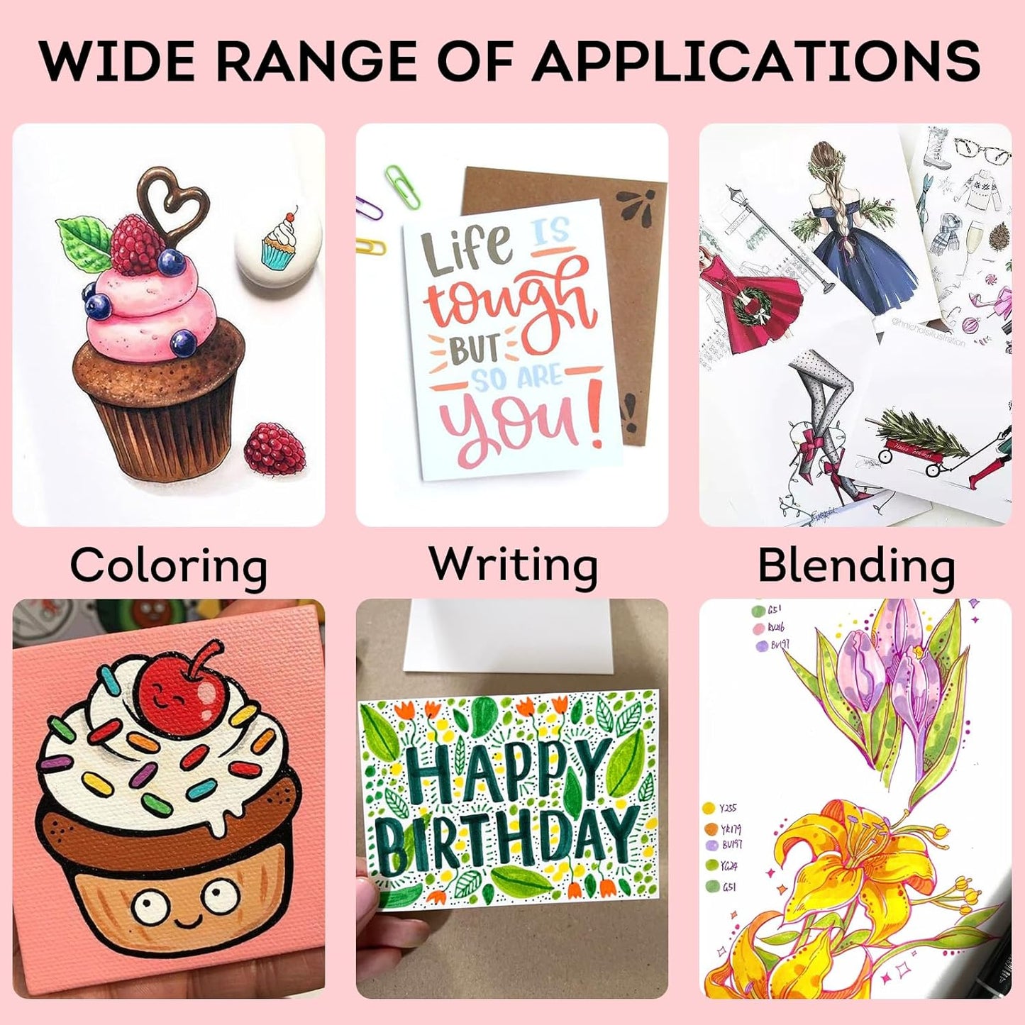 80 Colors Alcohol Markers Dual Tip Art Markers for Kids Marker Pens for Adult Coloring Painting Supplies Perfect for Painting, Coloring, Sketching and Drawing Christmas Gift Ideas