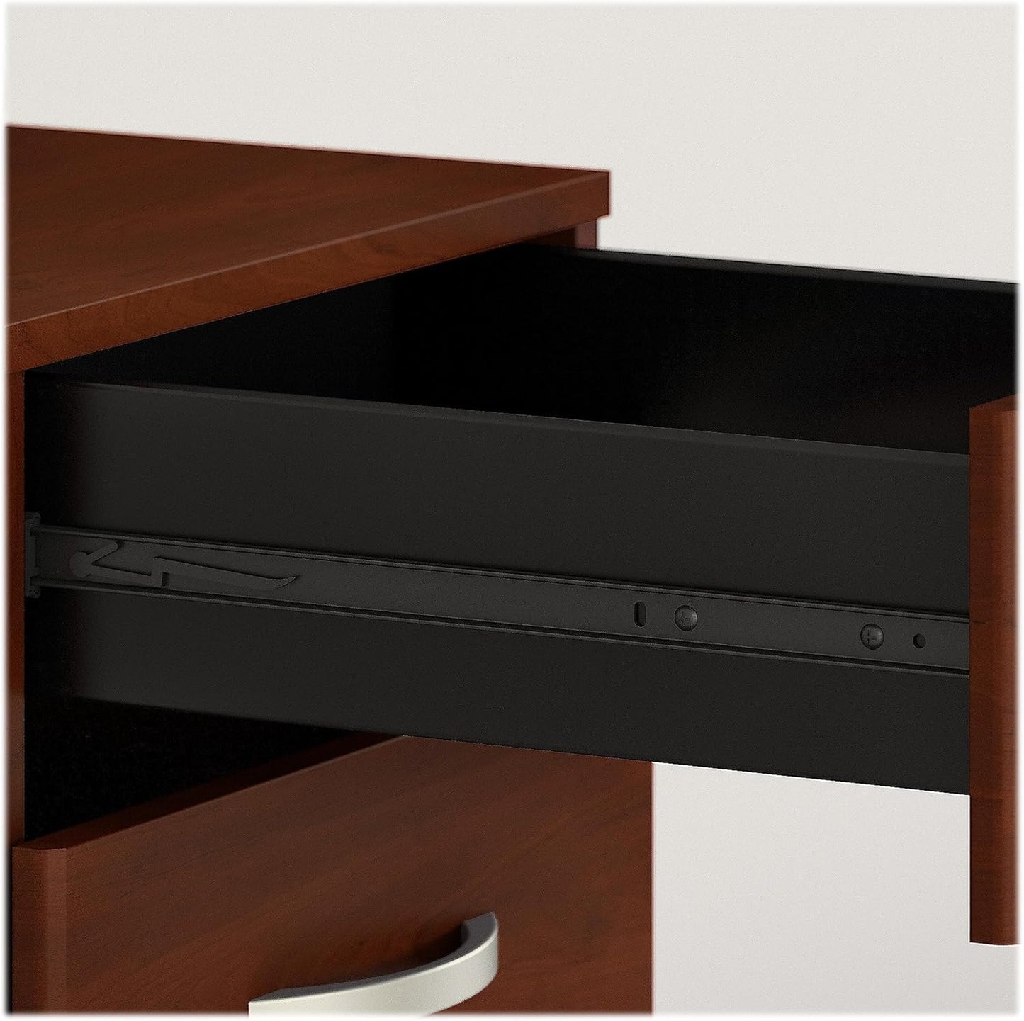 Bush Business Furniture 3 Drawer Mobile File Cabinet - Assembled, Rolling Document Storage for Home or Professional Office, Studio C Collection, Hansen Cherry