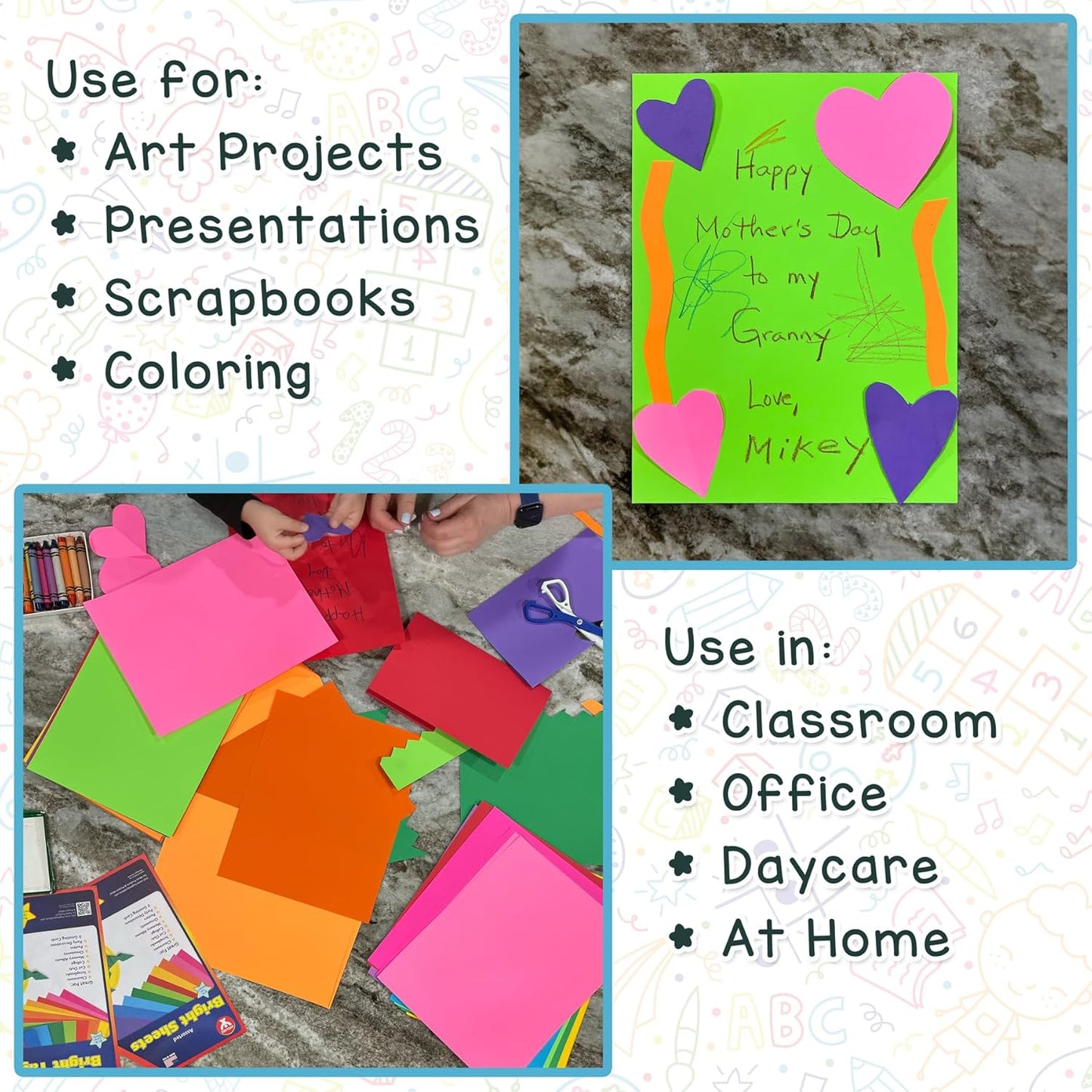 Hygloss Yellow Bright Colored Cardstock - 8.5x11-Inch, 90 Sheets, 65 lb/ 176 gsm, Fade-Resistant, Acid-Free Color Card Stock Paper