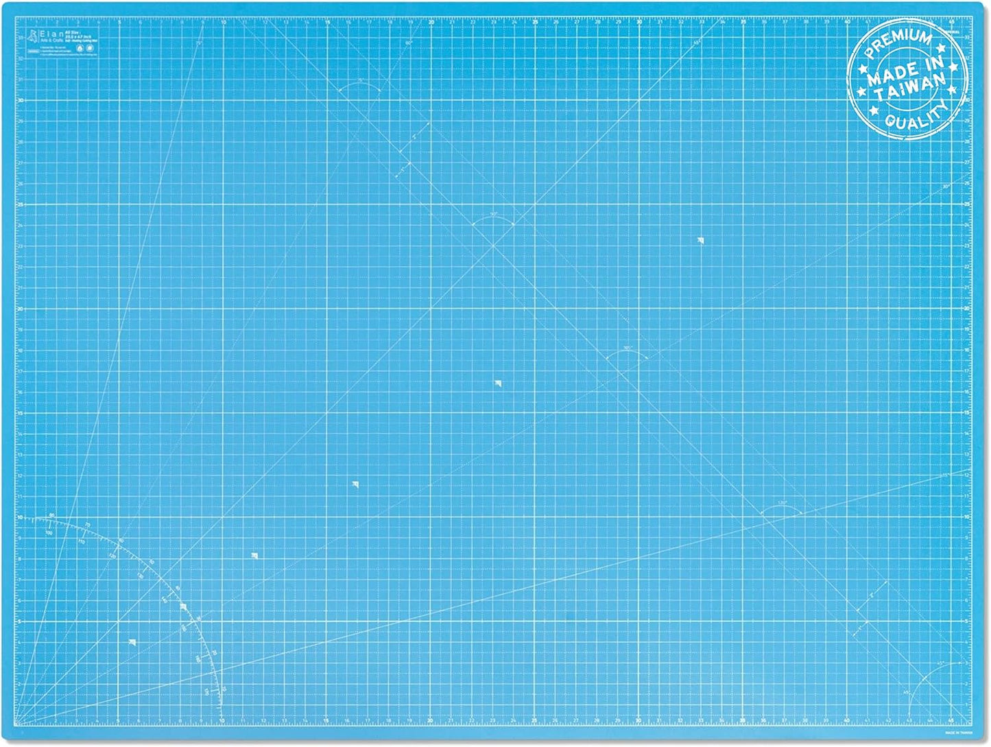 Elan Cutting Mat A0 Blue, Extra Large Self Healing Cutting Mat 36 x 48 Inch, 5-Ply Craft Board Blue, Hobby Board for Crafts 36x48 Inch
