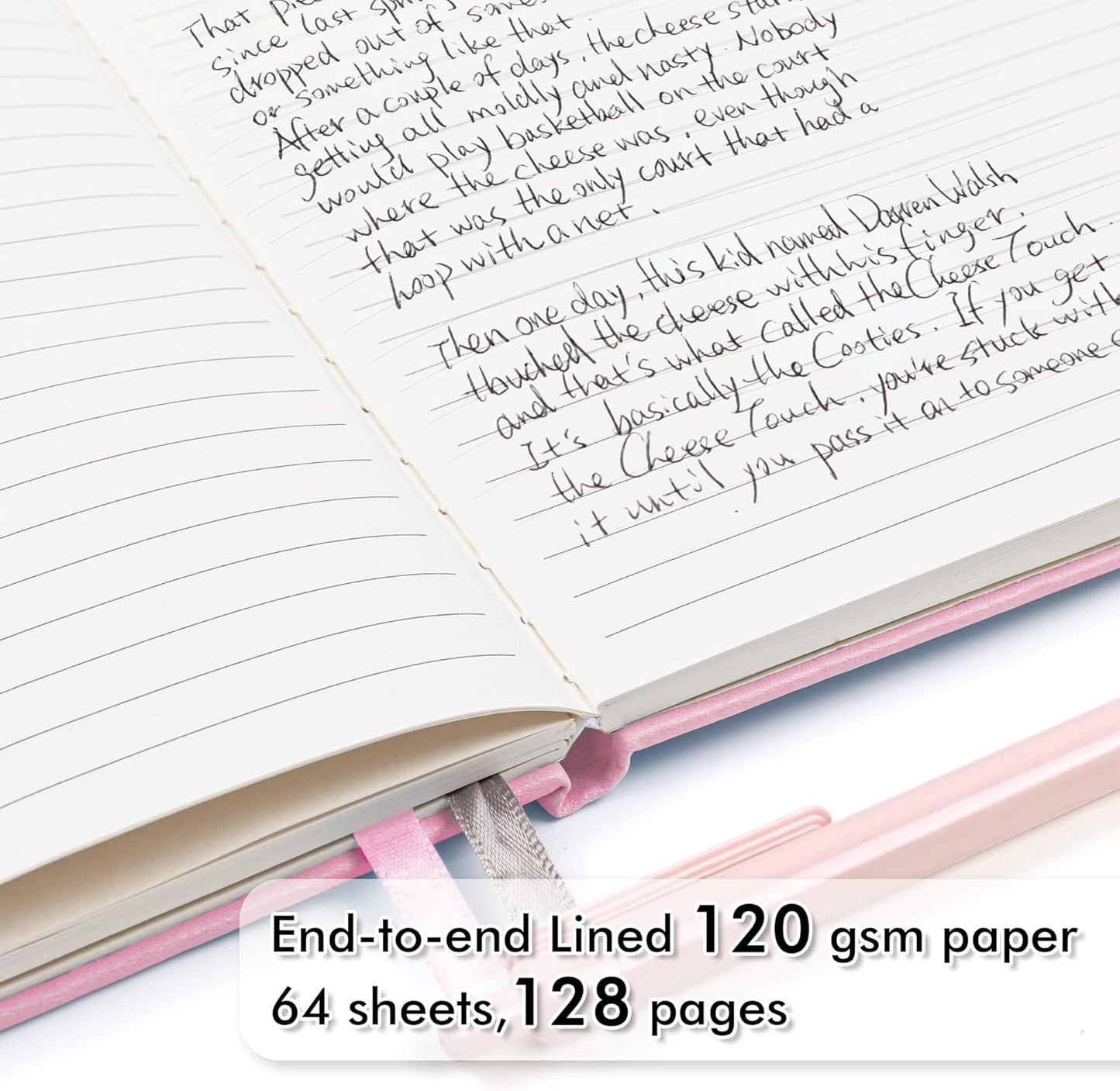 feela 12 Pack Notebooks Journals Bulk, Hardcover Notebook Classic Ruled Lined Journals with Pen Holder for Women Girls School Business Supplies, with 12 Black Pens, 120 GSM, 5.1”x8.3”, A5, Rose Pink