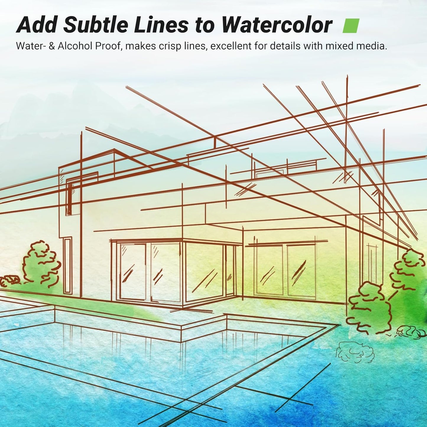 KERIFI Sepia Micro Pen Set, 12 Assorted Sizes Fineliner Ink Art Drawing Pens, Water-Resistant Archival Ink Multiliner Pens for Illustration Technical Sketching Manga Scrapbooking Journaling Zentangle