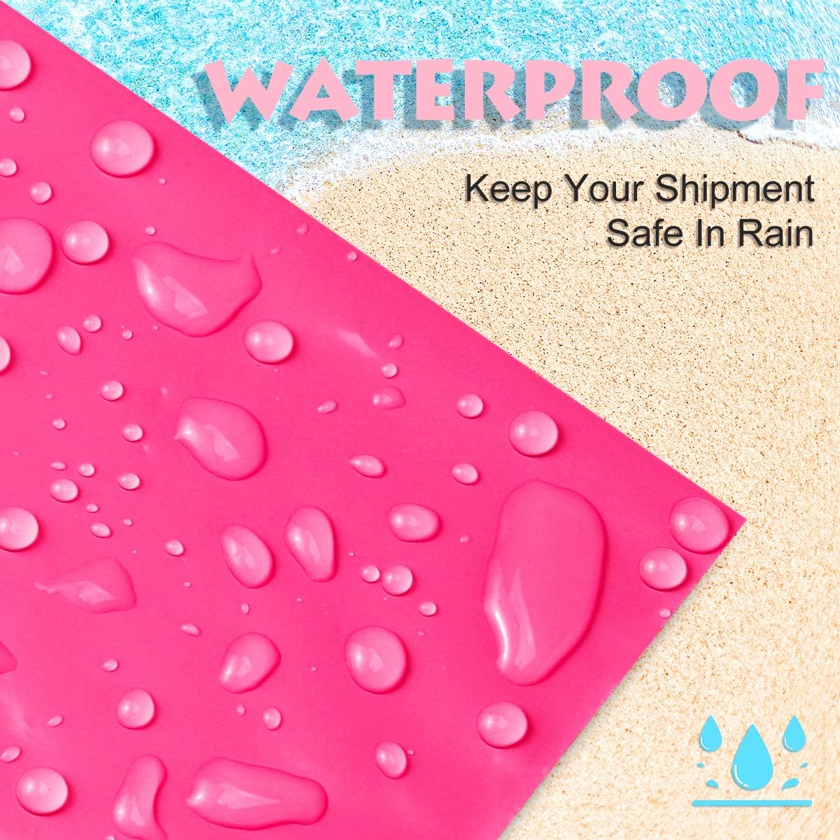 UCGOU Poly Mailers 10x13 Inch Hot Pink 200 Pack Shipping Bags #4 Strong Mailing Envelopes Boutique Packaging Postal Self Seal Adhesive Waterproof and Tear Proof Small Business for Clothes Books