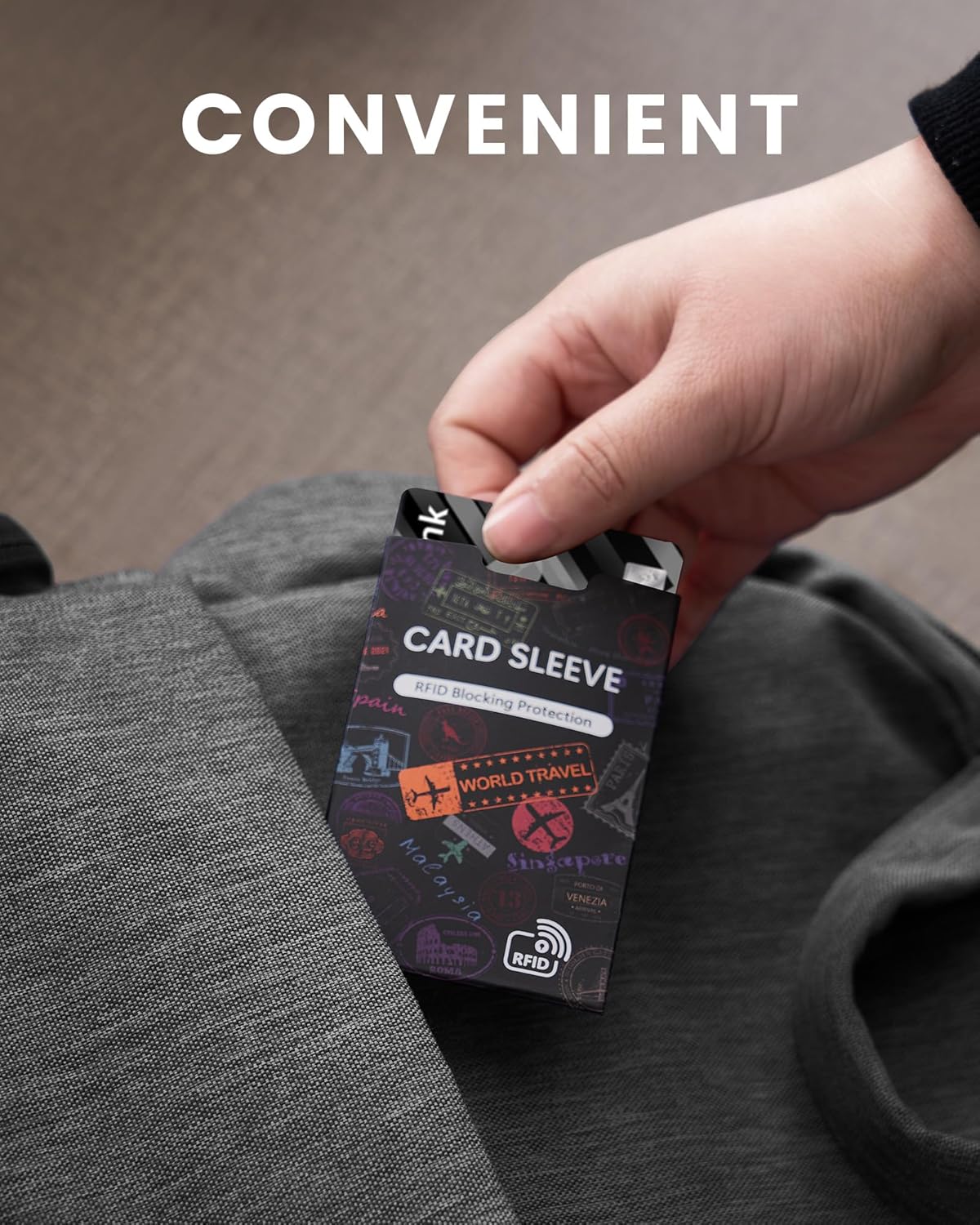 7 RFID Blocking Sleeves Identity Theft Protection Lightweight And Compact Design to Fit in Any Pocket or Wallet