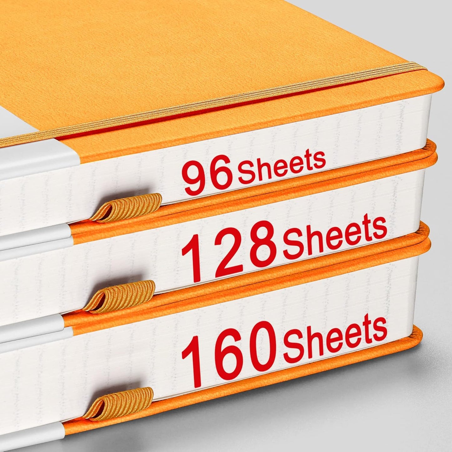 AHGXG Graph Paper Notebook - 320 Pages Grid Notebook Thick Journal A5, 100gsm Thick Graph Paper, Leather Hardcover, Inner Pocket,5.75'' × 8.38''- Yellow