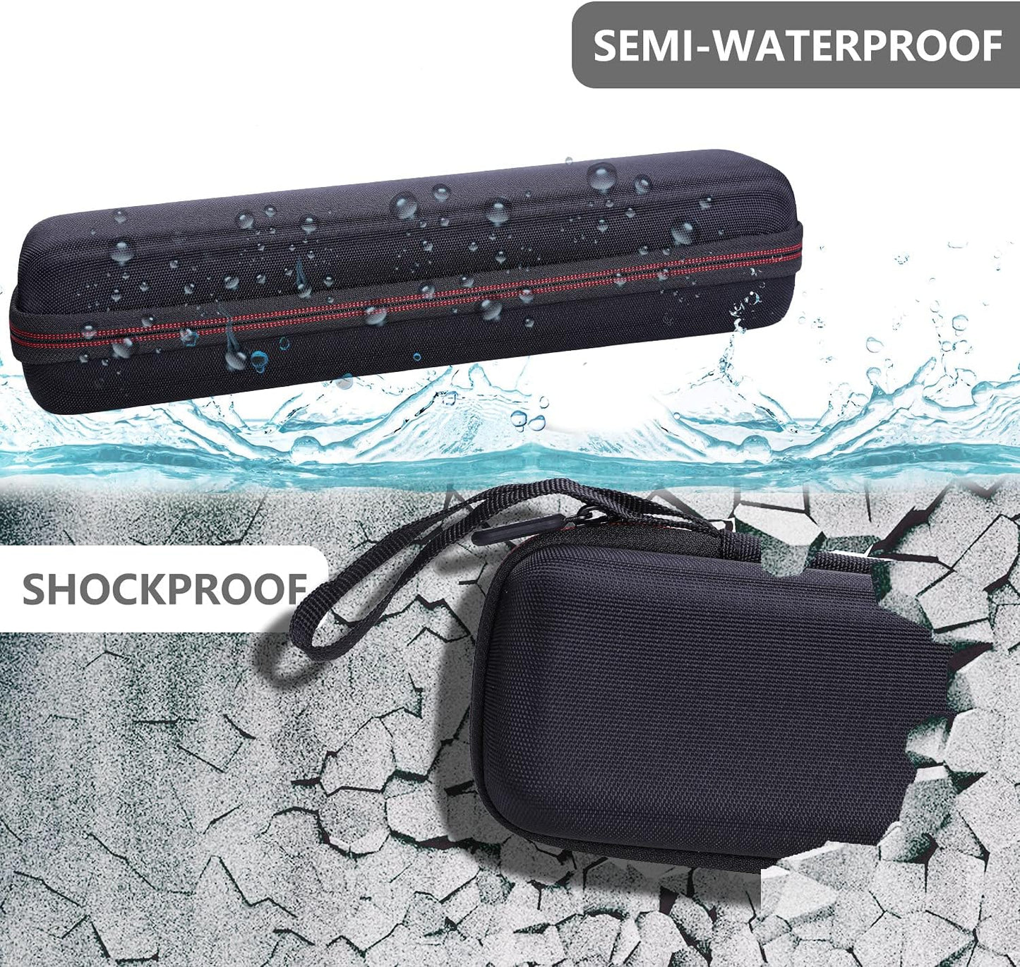 LTGEM Hard Case for Brother DS-640 / DS-740D / DS-940DW / DS-720D Compact Mobile Document Scanner & Itari Portable Printer - Protective Carrying Storage Bag