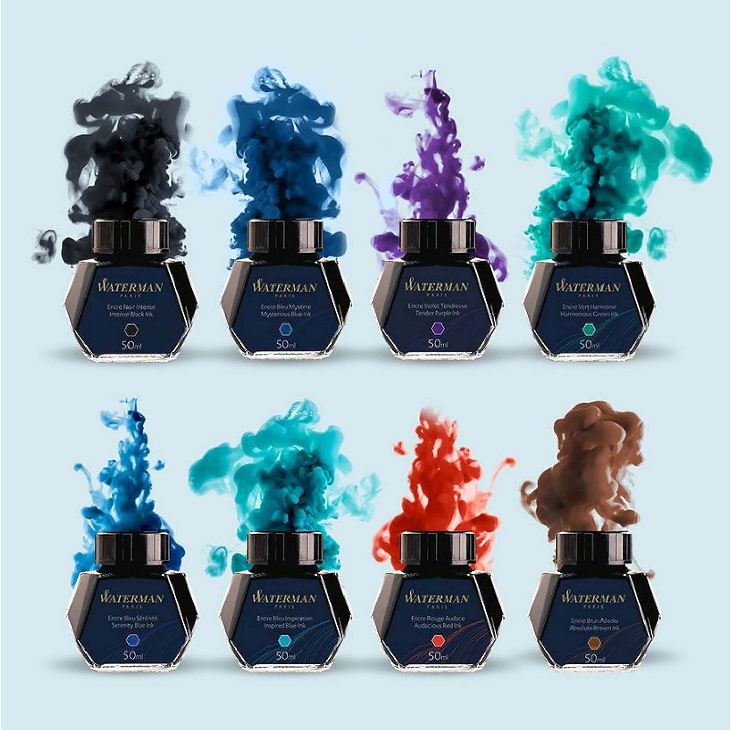 Waterman Fountain Pen Ink Serenity Blue 50ml Bottle