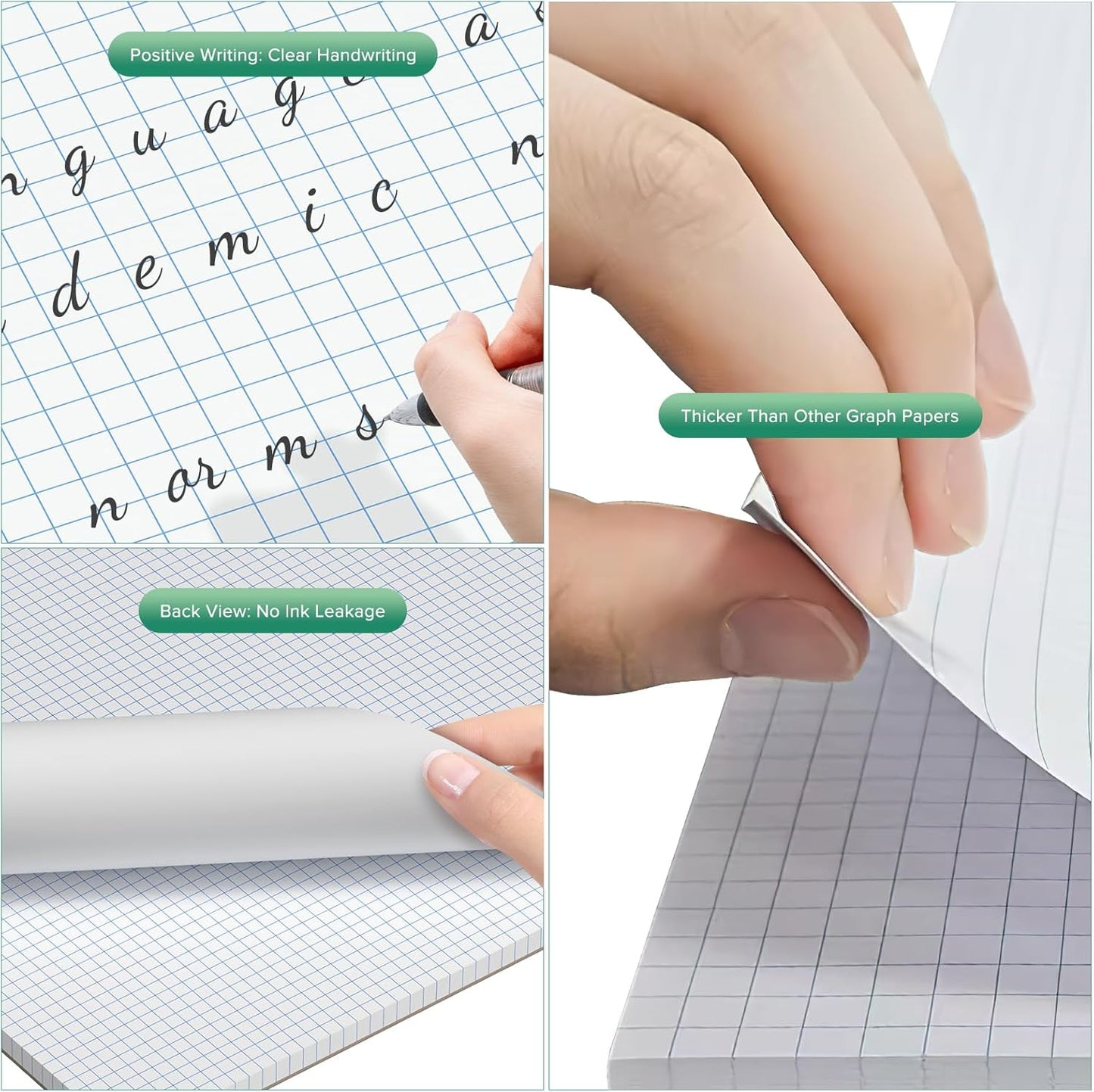 Large Graph Paper 22x17, 50 Sheets Large Engineering Graph Paper 22'' x 17'', 4x4, 100GSM Large Grid Paper Pad with Sturdy Back, Blueprint Sketching, Perforated Drafting Pad for Designer School Office