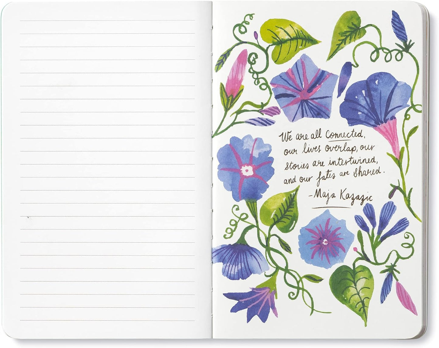 Compendium Softcover Journal - Individually, we are one drop. Together, we are an ocean. – A Write Now Journal with 128 Lined Pages, 5”W x 8”H