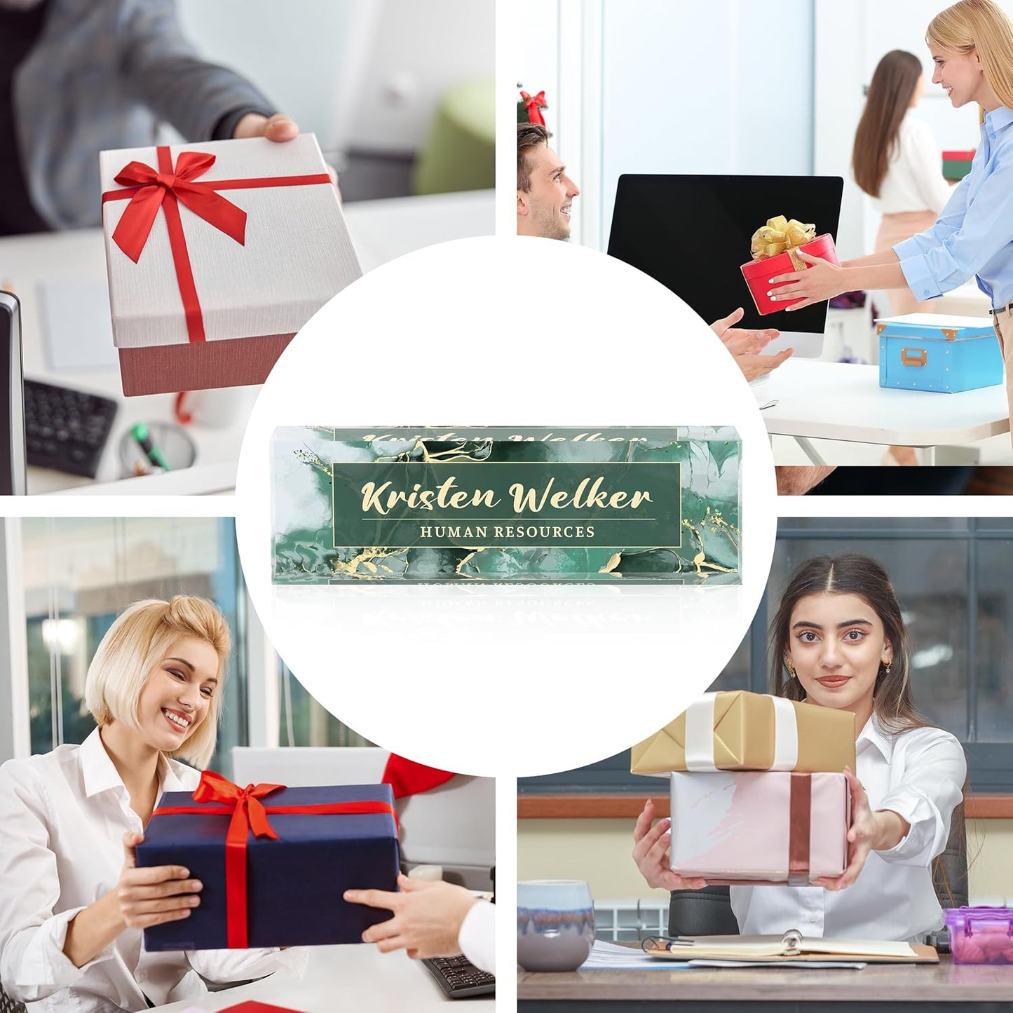 Desk Name Plate Personalized, Custom Name Plate for Desk, Office Desk Decor for Women & Men, Employee Appreciation Gifts The Office Gifts for Boss, Manager, Lawyer, Teacher, Nurse