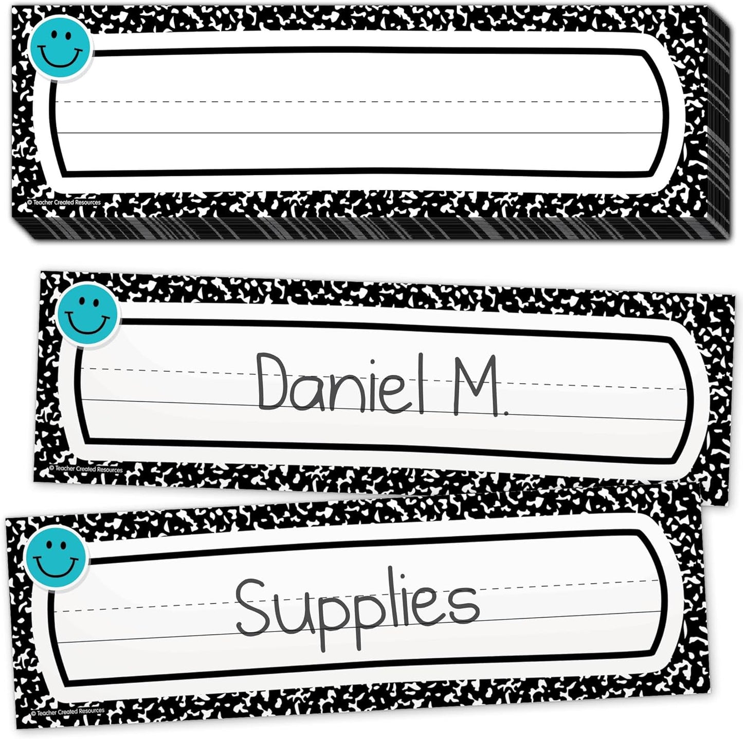 Teacher Created Resources Cool for School Composition Flat Name Plates (TCR9319)