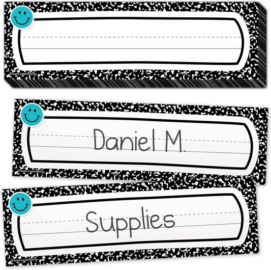 Teacher Created Resources Cool for School Composition Flat Name Plates (TCR9319)