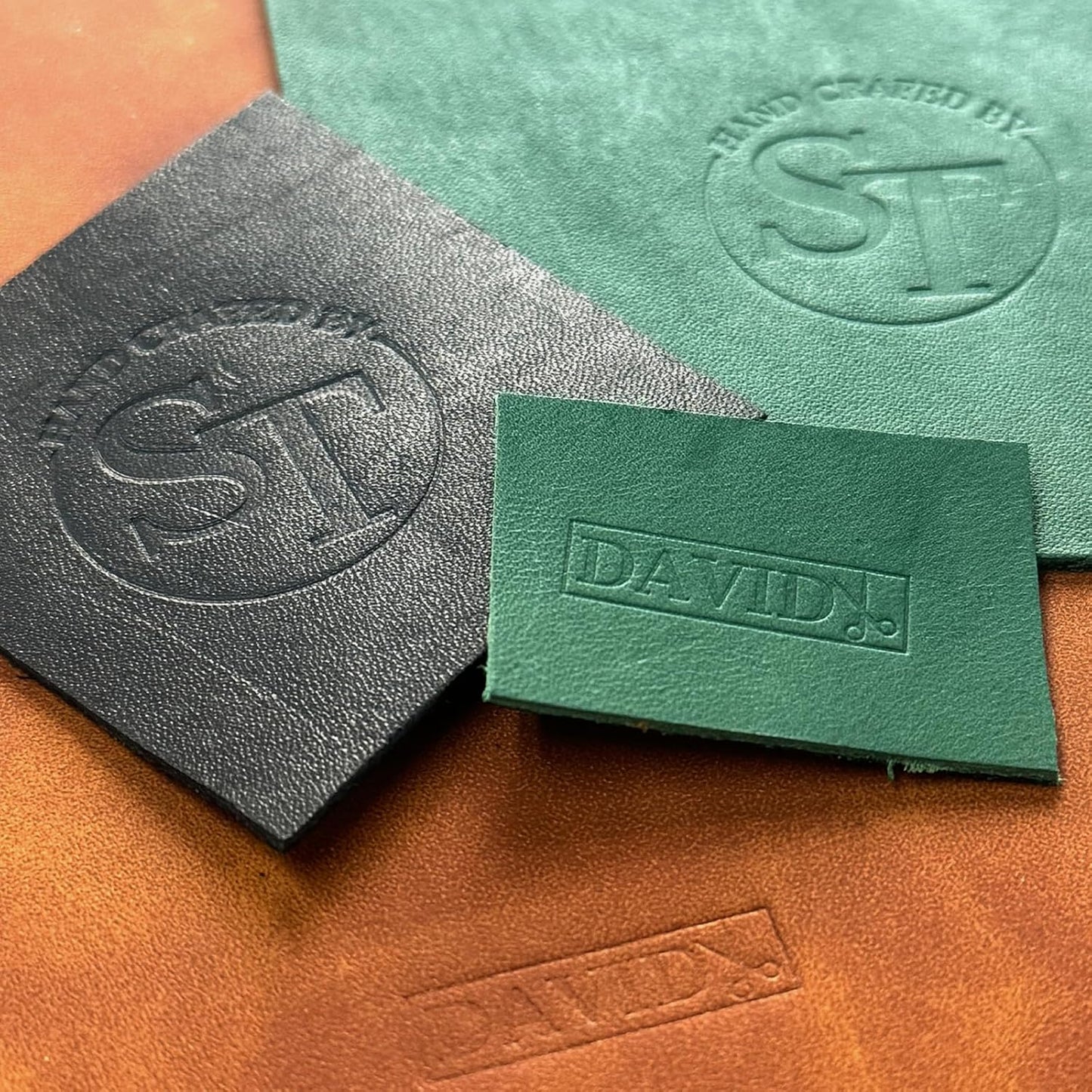 XRLSG Custom Leather Stamp Personalized Leather Brass Embossing with Logo Text Hammer Press Leathercrafting Tool Gift for Leather Craftsman Dad Husband Boyfriend