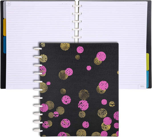 Talia Discbound Notebooks, Planner, Customizable, (xBounce Maroon, Letter (8.5in x 11in))