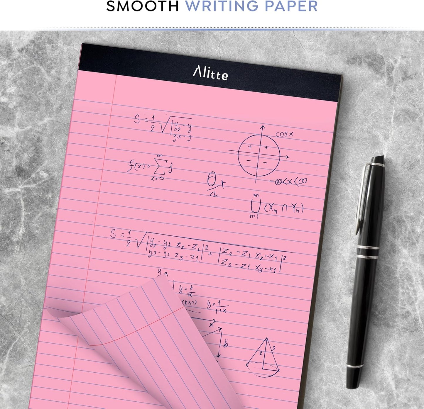 Colored Legal Pads 8.5 x 11, Pack of 12 - Perforated Wide Ruled Writing Note Pads - Premium Thick Paper, No Ink Bleeding - Lined Legal Pad For Home, Office, School, Business - 50 Sheets