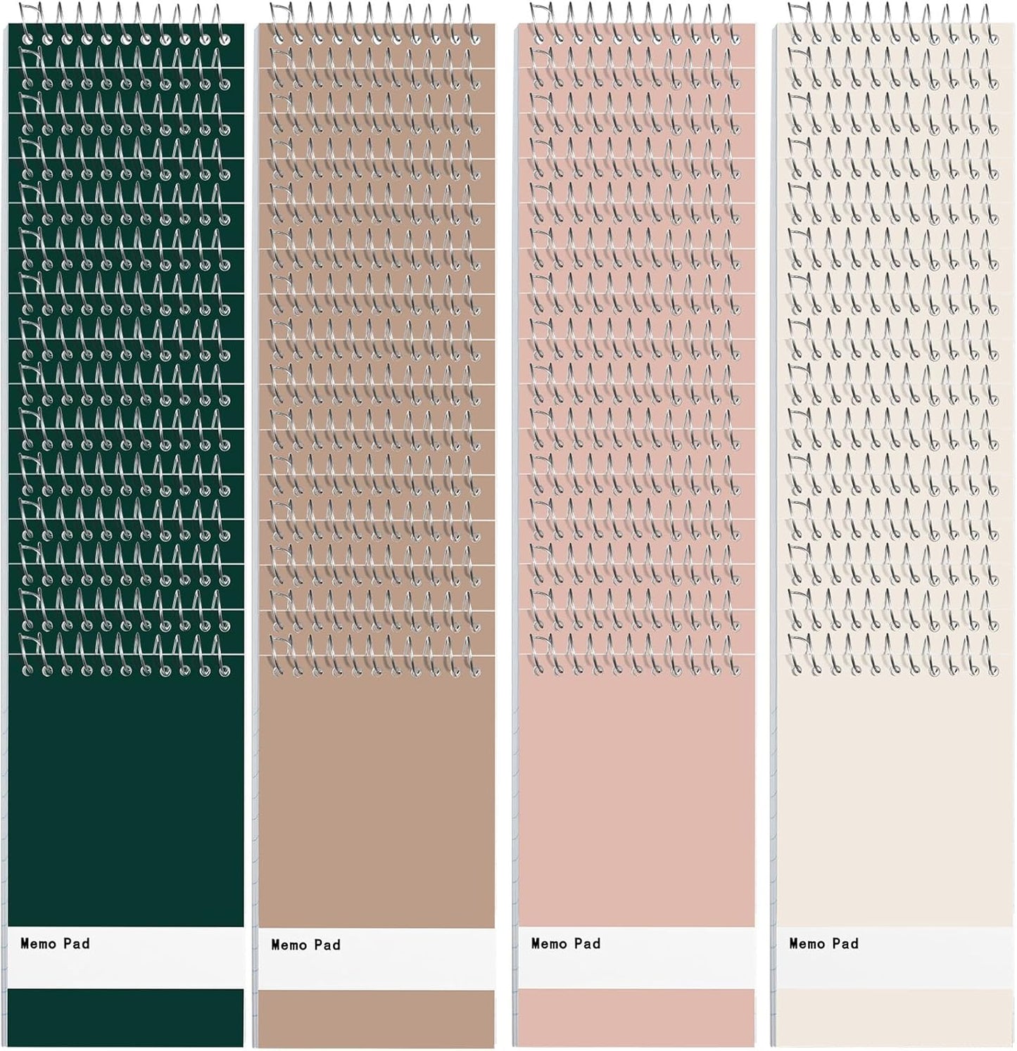 Thenshop 100 Pads Spiral Memo Pads Bulk 3 x 5 Inch Small Pocket Notepad Top Bound Lined 60 Sheets Mini Notebooks for School College Office Home Supplies (Mixed Colors)