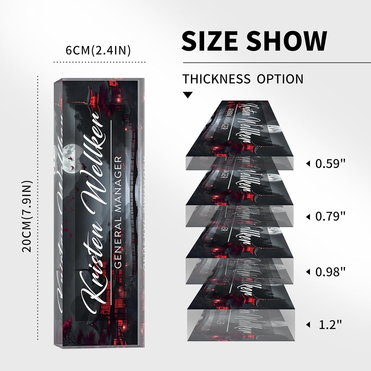 Desk Name Plate Personalized, Name Plate for Desk, Office Desk Decor for Women & Men, The Office Gifts Employee Appreciation Gifts for Boss, Manager, Teacher, Nurse